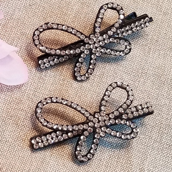 NWT Rhinestone Hair Barrette Set - Picture 2 of 6
